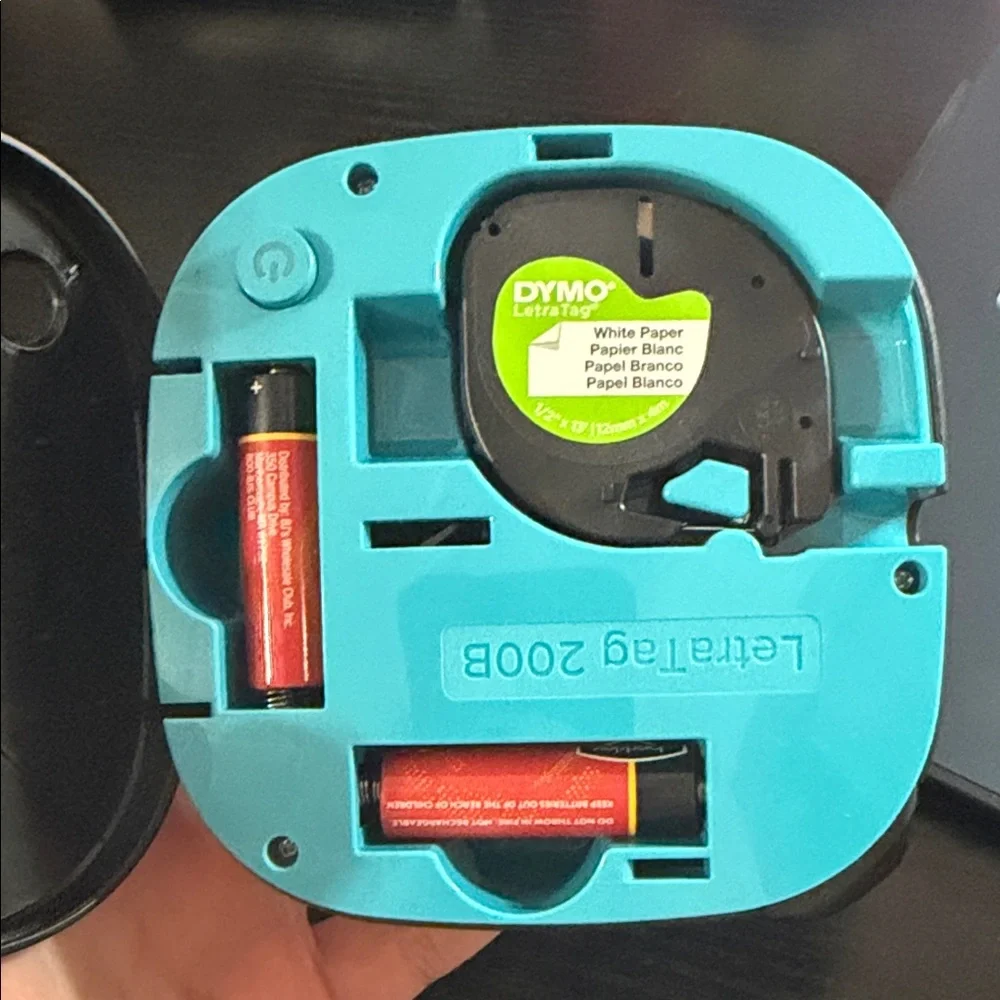 DYMO Black Label Maker with Blue Button